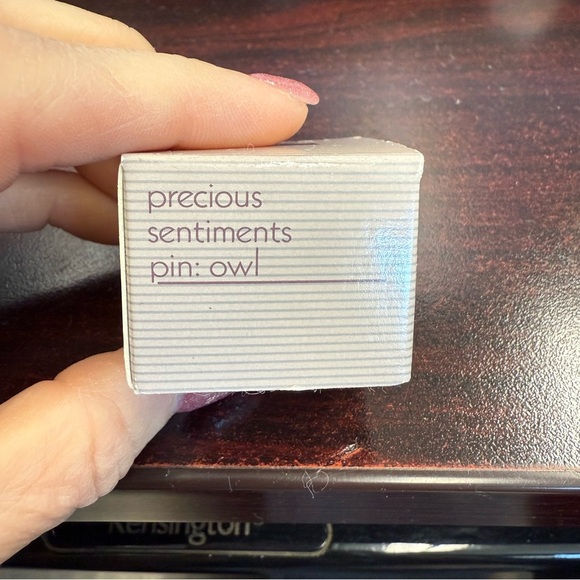 Avon Vintage “precious sentiments” Owl Brooch - Orange and Goldtone - Picture 3 of 5